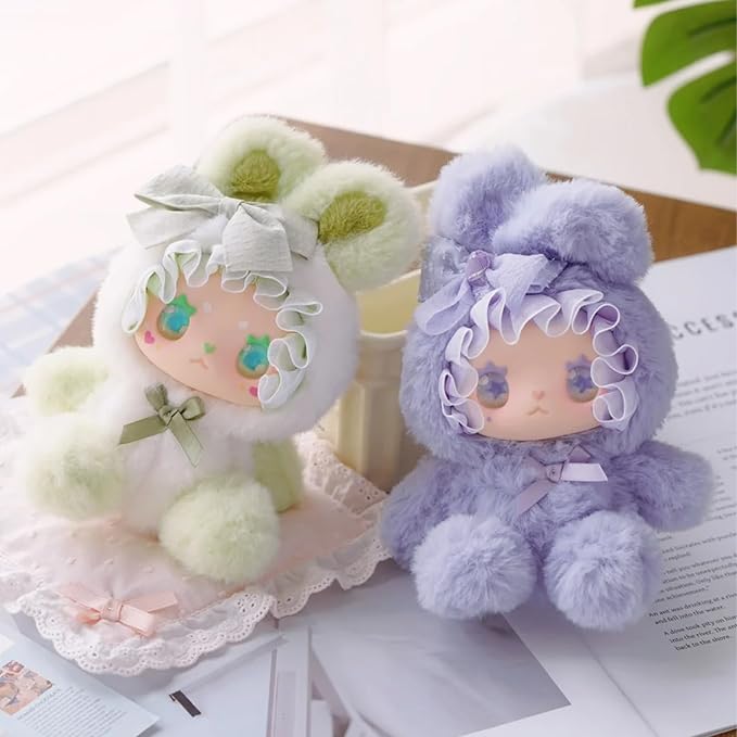 CALEMBOU Plush Blind Box, Kawaii Emma Bunny Alliance Series Stuffed Blind Box Doll, Kawaii Mystery Vinyl Plush Toys Collectible for Birthday Gift