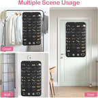 2 Pack Hanging Jewelry Organizer, 80 Clear Pockets earring organizer and storage, Accessories holder organizer for Closet, Jewelries, Necklace, Travel