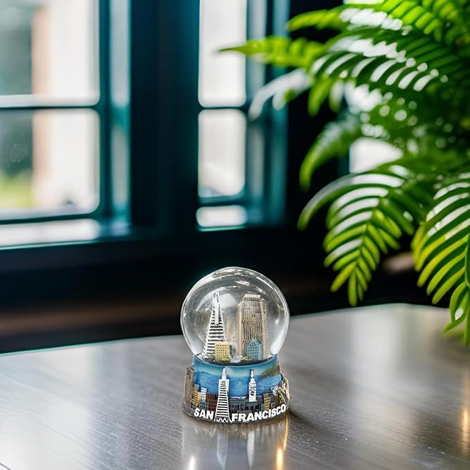 Mini San Francisco Snow Globe Landmarks and Skyline 2.5 Inches