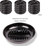Ash Tray for Cigarettes - Ashtrays for Cigarettes Outdoor Ash Tray-15 Pack 7 Inches Large Size Patio Ashtray, Home Ashtray, Smokeless Tabletop Ashtrays,Trash Can(black)