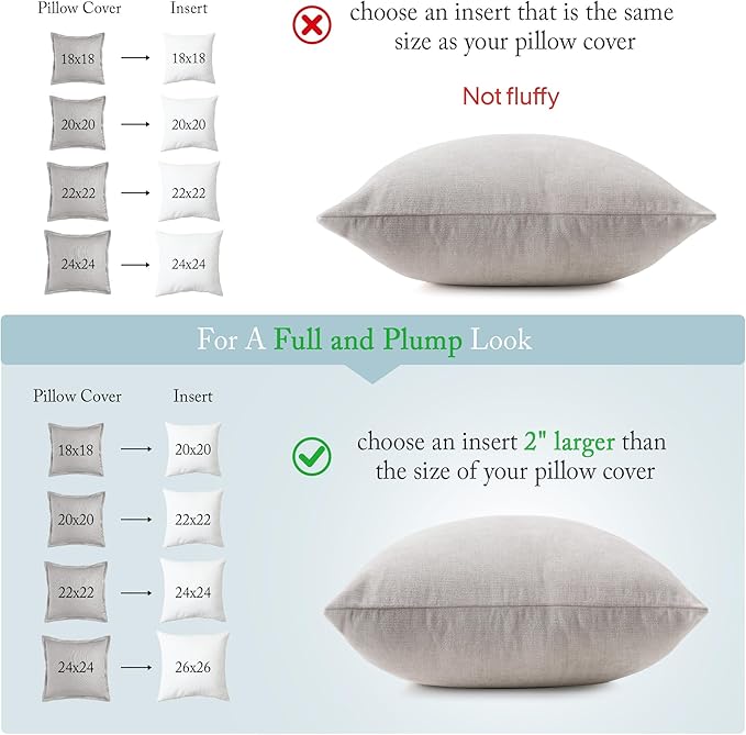 puredown® 28 x 28 Feather Down Throw Pillow Insert, 1 Pack Euro Pillow for Decorative Bed Cushion Couch Sofa
