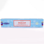 Nag Champa Incense Stick Packs - Hand Rolled & Non-Toxic - Perfect for Meditation and Yoga - Home Fragrance Gift Pack - 15g, Set of 12 Packs (Good Luck)