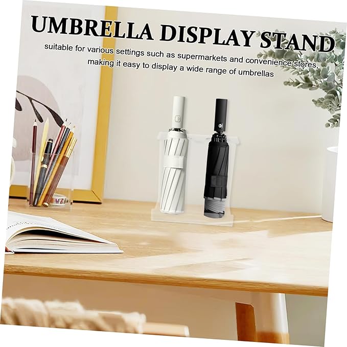 PRETYZOOM Japanese Umbrella Stand Acrylic Display Stand Umbrella Storage Rack for Shops