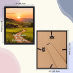 8x10 Black Picture Frames Set of 12 for Displaying 8 x 10 Photos, Multi 8x10 Frames Collage for Wall or Tabletop, Horizontal or Vertical Display