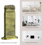 Homoyoyo Fuller Statue New York Landmark Building Replica Metal Model Souvenir Collectible for Home Desk Decoration Vintage Architectural Statue Desktop Building Ornament New York Souvenir Present