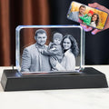 3D Crystal Photo, Personalized Customized Gifts for Mom,Couple,Wife,Women,Men,Baby Great with Your Own Photo,Customized Crystal Photo Frame