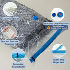 12 Pack Vacuum Storage Bags with Electric Pump, Compression Space Saver for Comforters, Bedding, Blanket Storage, Vacuum Seal Bags for Clothing, Luggage and Closet Organizer,