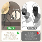 LINFIDITE 15 Pack Hat Rack Hanger Holder Organizer Closet Hanging Baseball Cap Display Storage Rack for Scarves Handbags Towels Clothes Ties Over Door Wall Mounted w Hanging Hook Black