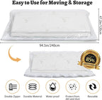Mattress Vacuum Bag 94.5x47.2 in Space Saver Vacuum Storage Bags Oversized Vacuum Bags Twin Mattress Vacuum Bag King Mattress Bag Vacuum Sealer Bag for Memory Foam Mattress Moving Shipping Storage