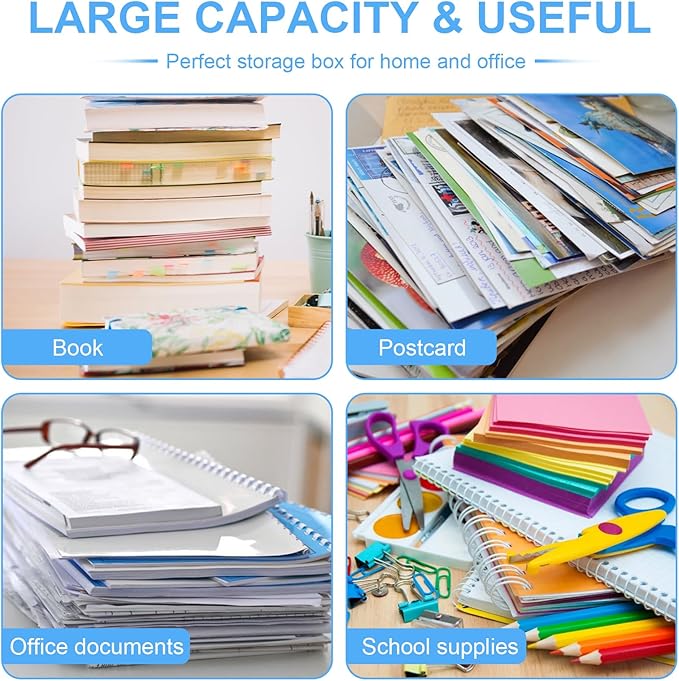 (1 PCS) Magazine Protectors for Collectors – Clear Magazine Display Case, Storage Box for Birth Certificates, Books, Newspapers, Comics – 12 x 9 x 0.8 inch