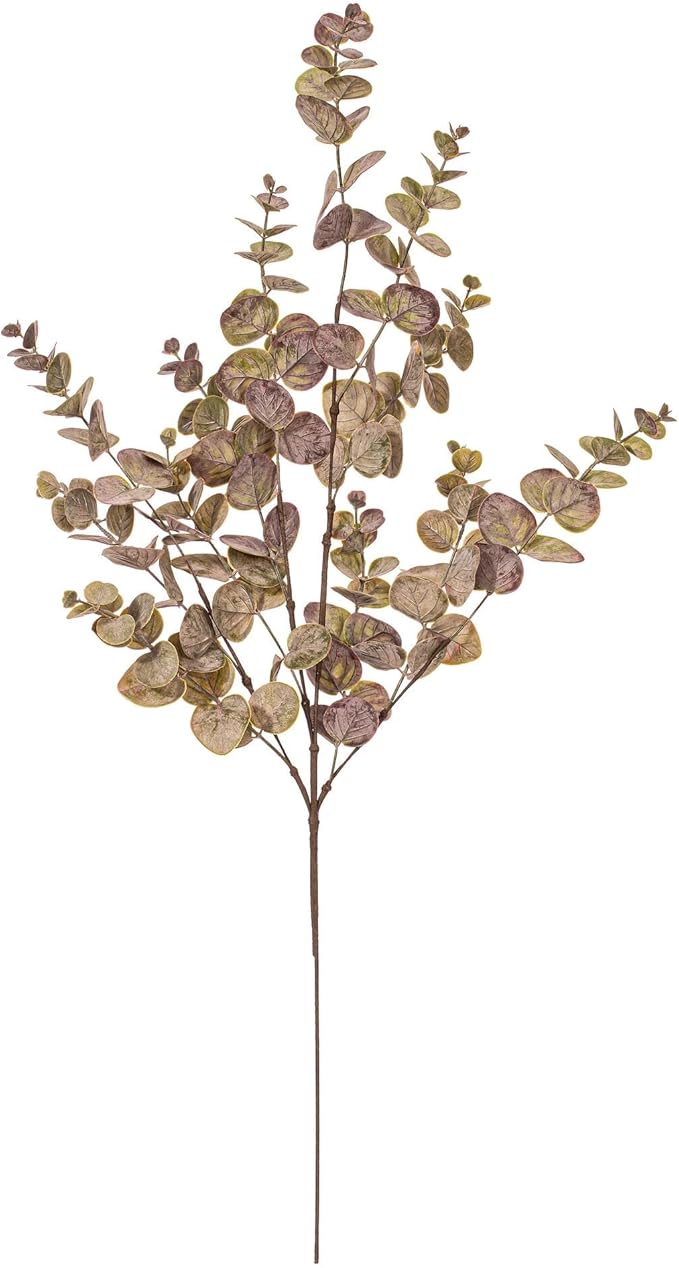 Vickerman 34" Artificial Burgundy Spiral Eucalyptus Spray. 3 Pieces in a Bag.