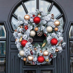 Magnetic Wreath Hanger (Black Matte, Set of 4 Magnets) - for Metal Doors/Surfaces Outdoor and Towel Coat Umbrella Indoor Hanging-Holds up to 10lbs (4-Piece Mixed Pack)
