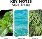 Xcleen Reed Diffuser Set, Aqua Breeze Scented Oil Diffuser with Sticks, Long-Lasting Home Fragrance Reed Diffusers for Bathroom Office Shelf, Room Fresheners 3.7 Oz