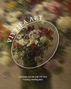 VIYYIEA Vintage Gold Framed Wall Art for Living Room, Flowers Canvas Prints Home Decor, Oil Painting Picture, Bedroom Wall Decor Gifts for Friends or Family -【A bottle of flowers】-(16L x 12W)
