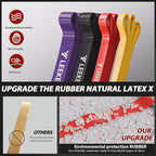 LEEKEY Resistance Bands, Exercise Bands,Pull Up Assist Bands - Bands for Working Out,Band for Men and Women Fitness Training, Physical Therapy,Home Workouts