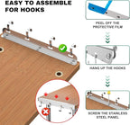 ZHWS Bathroom Counter Organizer Corner Countertop Shelf Adjustable 3 Tier Corner Shelf Kitchen Counter Organizer with 4 Metal Hooks for Bathroom Counter, Makeups, Dresser Table, Over Sink