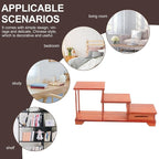 Veemoon Wooden Tiered Display Riser Stand for Figurines and Decor Vintage Style Home Decor