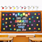 Classroom Bulletin Board Decoration Set Welcome Banner Wall Door Decor Colorful Classroom Decorations for Kindergarten Preschool Elementary Middle School (Welcome, You’re Amazing just The Way You are)
