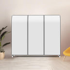 Zilink 72" Garment Rack Cover Dustproof Breathable Clothes Rack Cover Large Garment Bags Protector Cothing Rack with Cover with 2 Durable Zippers for Garment Rack, WHite, (Rack Not Included)
