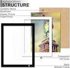 100% Solid Wood 5x7 Picture Frame Set of 12, Black Frame Display Photo 4x6 with Mat or 5 x 7 without Mat, 5by7 HQ Matte Black Frame for Wall - 12 Pack/Black/5"x7"