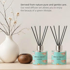 Reed Diffuser Set of 3, Lavender, Rose, Vanilla Aromatherapy Oil Diffusers for Bedroom, Living Room, Office, Gift & Stress Relief, 50ml x 3