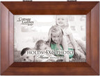 Cottage Garden 4 x 6 Photo Frame Woodgrain Music Box Plays You are My Sunshine
