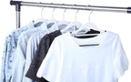 Finnhomy Bar Design Heavy Duty 50 Pack Plastic Hangers, Clothes Hangers with Non-Slip Pads, Great for Shirts, Pants, Scarves, Strong Enough for Coat, White