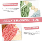 PRETYZOOM Beads Wall Hanging Decor Hand Woven Tassel Pendant for Home Decoration Indoor Wall Art Accent Present for Housewarming and Special Occasions