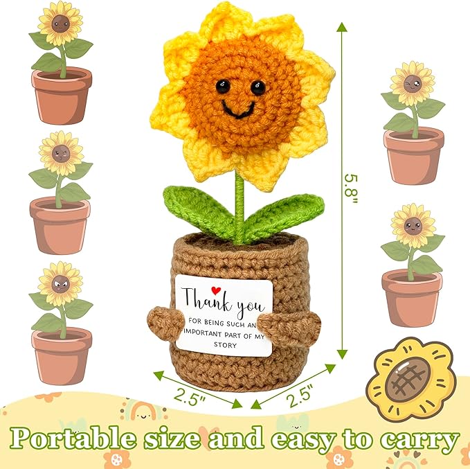 Funny Thank You Gifts for Women Men - Teacher Appreciation Gifts for Mom, Mini Gift for Mom, Friend, Teacher, Sister, Emotional Support Small Cute Stuff Things, Collectible Dolls