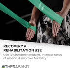 THERABAND CLX Resistance Band with Loops, 5-Foot Non-Latex Exercise Band for Mobility, Rehab, Stretching & Home Workouts, Color-Coded Resistance Levels