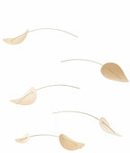 Drifting Clouds Hanging Mobile - 39 Inches - Beech Wood and Steel - Handmade in Denmark by Flensted