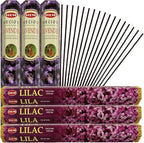 Lilac & Lavender Incense Sticks & Holder Bundle Variety Pack from Hem Trumiri Insense Insence