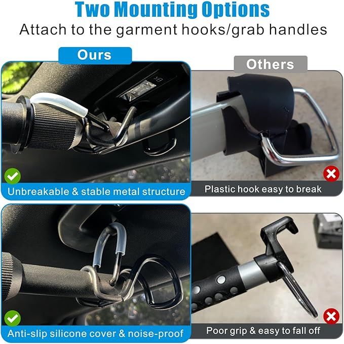 Car Travel Clothes Hanger Bar Expandable 36''-60'' Clothing Rack for Truck SUV Closet Auto-Adaptive Hanging Rod Holds Up to 150 lbs, Road Trip Garment Drying Pole For Vehicles(No Assembly Required)