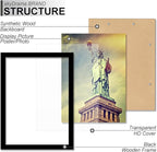 100% Solid Wood 14x18 Picture Frame Set of 2, Black Frame for 14 x 18 Inch Picture Poster Photo, Light Weight 14 by 18 HQ Matte Black Frame for Wall - 2 Pack/Black/14 x18