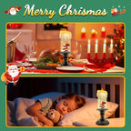 Christmas Snow Globe Candle, Battery Powered with Timer, Christmas Flameless Candles Lantern with Santa Claus for Home Decoration Festival Gift, Snow Globe Candle Light for Christmas Decorations
