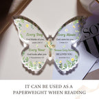 Christian Gifts for Women Faith, Butterfly Acrylic Plaque Sign, Religious Gifts for Women on Mothers Day Birthday Christmas, Spiritual Present for Female Friend Family, 5x3.8x0.5 Inch - Green