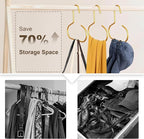 Belt Hanger for Closet, Great Space Saving Belt Hanger, Durable and Sturdy Steel Material, Smooth & Burr-Free Surface, Easy to Use, Multipurpose Closet Hangers for Storing Ties, Scarfs, Hats, 6 Pack