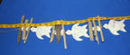 Natural Driftwood Beach Mobile, Coastal Wood Sea Turtle Fish - Beach Gems - 6 mobiles