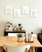 Drsoum Botanical Plant Framed Wall Art Boho Wall Decor for Bathroom Sage Green Eucalyptus Leaf Prints Minimalist Aesthetic Ready to Hang Set of 4, 8x10 in (Framed)