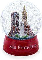 San Francisco Skyline with Iconic Landmarks Glass Water Snow Globe