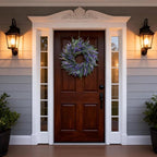 26 Inch Lavender Eucalyptus Wreaths for Front Door, Spring Summer Wreath,Large Eucalyptus Outdoor Wreath with Greenery Leaves for Porch,Wall,Holiday,Home Decor- Spring, Summer, Fall, All Seasons