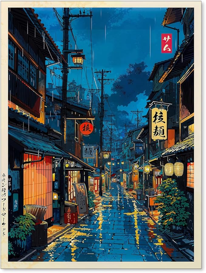 Podafu Japanese Art Unframe 14L" x 11W" Ukiyo-e Decor Poster for Living Room Bedroom