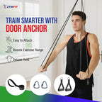 Pull Up Bands, Resistance Bands Set with Door Anchor, 5-Level Pull Up Assistance Bands for Working Out, Workout Bands for Home Gym - Get Free A.I. Workout Plan