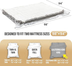 TAILI Mattress Vacuum Bag, King/Califonia King Mattress Vacuum Storage Bag with 4 Straps, Sealable Bag for Memory Foam, Latex, Easy Moving, Transport and Storage