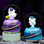 Snow Globe, Astronaut Snow Globes for Kids Boys Girls, Musical & Automatic Snowflakes, Snow Lantern Glittering, Great Gift for Dreamer! Christmas Birthday Valentines Day Gifts for Boys(B)