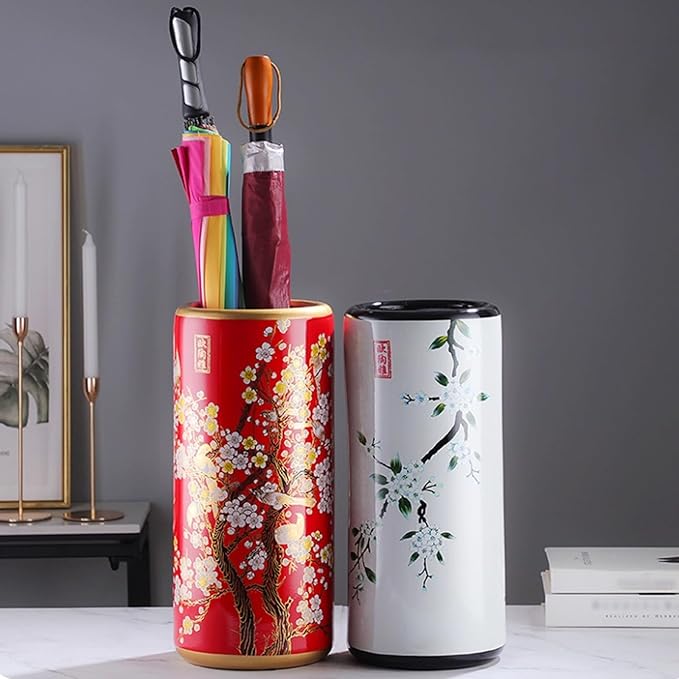 Ceramic Umbrella Holder Umbrella Stand Indoor Entryway Umbrella Holder Stand Indoor Tall Umbrella(A)