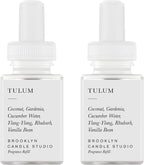 Pura & Brooklyn Candle Studio Home Scent Refill - Smart Home Air Diffuser - Long-Lasting Luxury Fragrance per Refill - Home Essential - Clean & Safe Diffuser Fragrance - 2 Pack, Tulum
