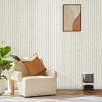 Large Cork Board for Office, 8 Pack Felt Wall Tiles with Slat Wall Paneling and Safe Removable Adhesive Tabs, Felt Bulletin Board Pin Board Cork Boards for Walls - Oatmeal