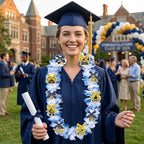 Leis for Graduation 2026, Artificial Flower Wreath with Cards Graduation Lays Gifts, Congrats Grad for High School