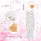 Bonus Mom Gift from Daughter Son for Mothers Day Birthday Gift Boho Moon Dreamcatcher with Heart Pendant Ideas for Home Wall Decor Hanging Decoration (Best Bonus Mom Ever)